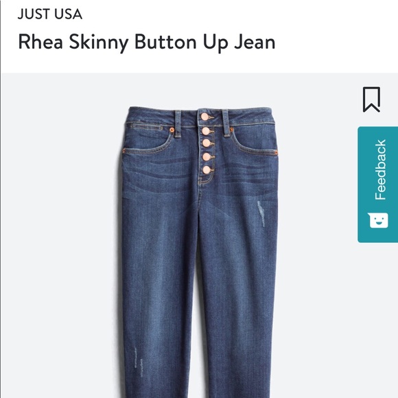 Just USA button fly skinny jeans - Picture 9 of 11